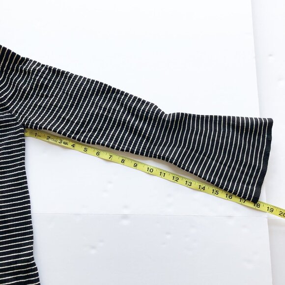 A NEW DAY NWT Bell Long Sleeve Midi Ribbed Sweater Dress Striped Womens Large - Picture 9 of 10